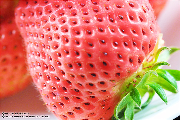 スイーツ　いちご写真（アップ）